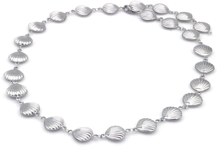 Damesketting – RVS – Schelpendesign – Zilver – Elegant & Tijdloos