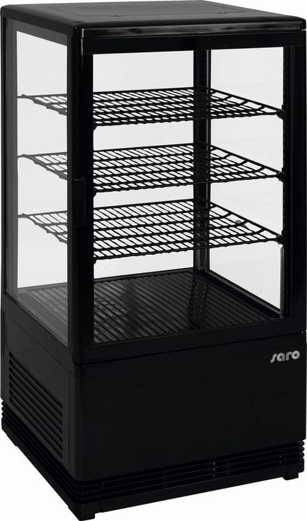 Saro SC 70 Mini convectie koelvitrine - vrijstaand - zwart