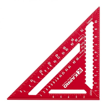 Timmermanswinkelhaak 300 mm Aluminium Driehoek Kapro 446-30cm