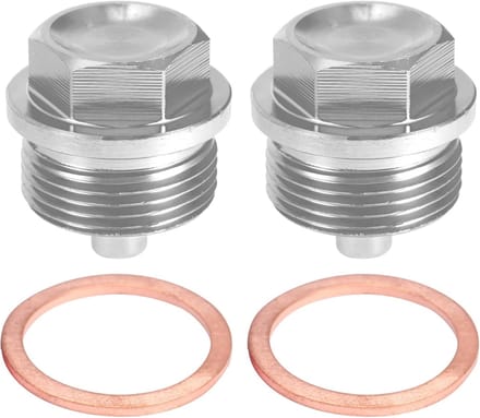 2 Set M24x1.5 Oil Drain Plug - Aluminium - Zilverkleurig
