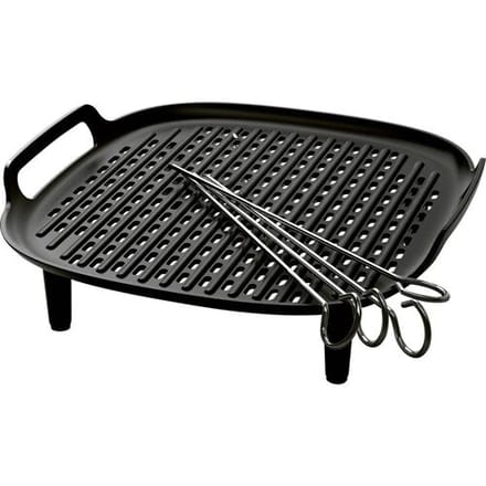 Philips Grill Set Airfryer Accessoire - HD9926/00 - Geschikt voor Philips - Grillplaat met 4 spiesen