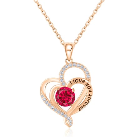 QoF Kristal Hart Rood I Love You Forever – Lengte 45cm