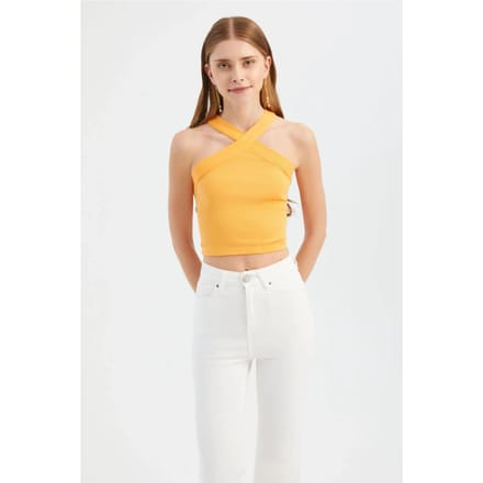 Halternekkruis voor Crop top