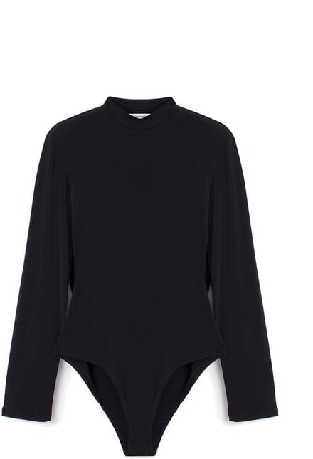 Touché Privé - Bodysuit met kol - Zwart - Dames