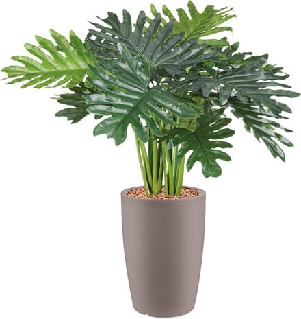 HTT - Kunstplant Philo Xanadu in Genesis rond taupe H90 cm