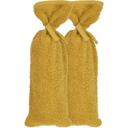 Meyco Baby Uni kruikenzak - 2-pack - badstof - honey gold