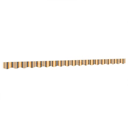 vidaXL - Vervangingsdoek - voor - luifelrok - gestreept - 450 - cm - geel - en - grijs