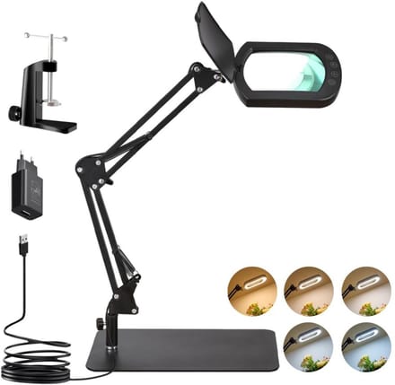 CLGP® Loeplamp met Standaard - Lamp met Led Verlichting