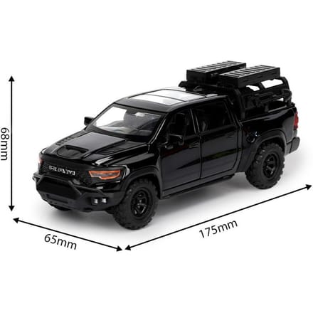 1:32 Go de RAM 1000 Trx Mammoth Pickup Modèle de Voiture en Alliage Son Lumière Tirer en Arrière Jouet pour Enfants Objets de Collection Cadeaux d'Anniversaire