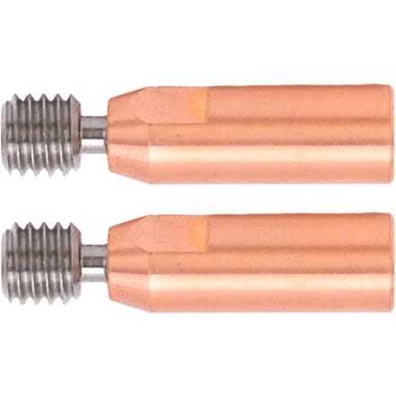 2 stuks 3D Printer Keel Nozzle Ti Legering Koper Bimetaal voor Ender 3 3 V2 3 Pro Hotend 1.75mm Boring beige