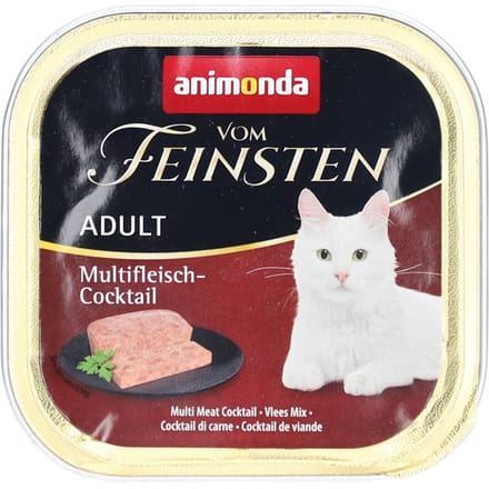 ANIMONDA Vom Feinsten Multi-vlees natvoer voor volwassen katten 100 Voeding