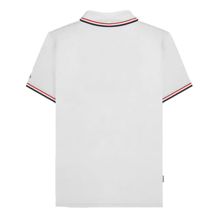 Lambretta Heren SS25 Twin Tip Poloshirt (Wit, Rood, Marine)