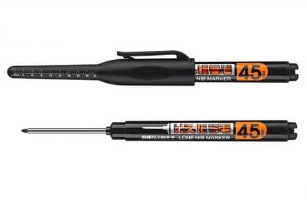 Diepgat markeerstift zwart marker dry