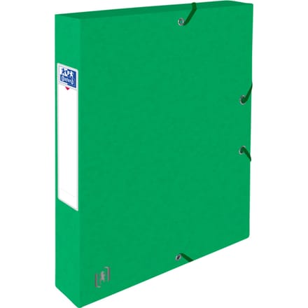 Elba elastobox Oxford Top File+ rug van 4 cm, groen