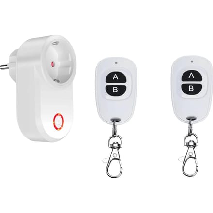 Prise Intelligente Sans Fil 433Mhz Télécommande Socket EU FR Étanche Télécommande 15A 110V 220V Prise RF pour Appareils Ménagers Lampe ON OFF verte fluorescente