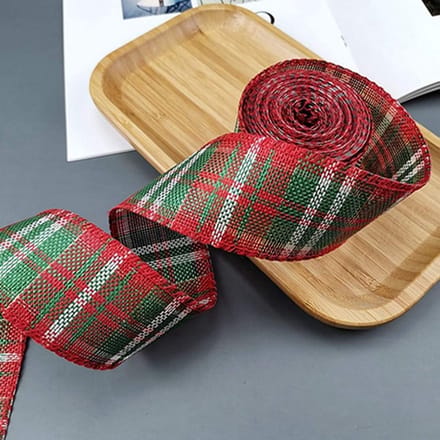 Kerst Cadeau Ribbons in Jute, 12 Meter, Gecontroleerd Geschenkribbon, Creatieve Decoratie, Handgemaakte Versieringen, 5 cm Breed