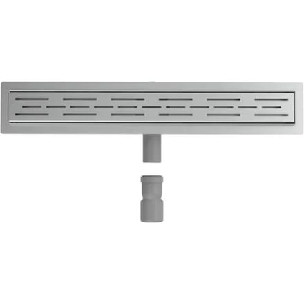 L'Aqua Douchedrain klassiek lineair 80 cm roestvrij staal