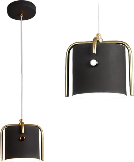 Toolight App934-1Cp Elegant Hanglamp Zwart 13X13X14Cm