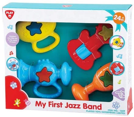 4 kleurrijke muziekinstrumentjes voor de kleintjes