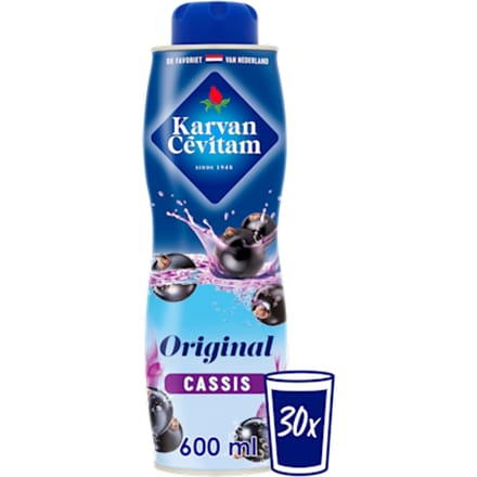 Karvan Cevitam siroop cassis - fruitige dorstlesser met vitaminen - 60 cl