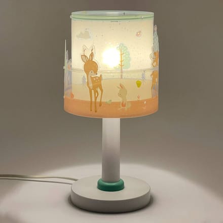 Dalber Kindertafellamp Loving Deer, G4, Ø 15 cm