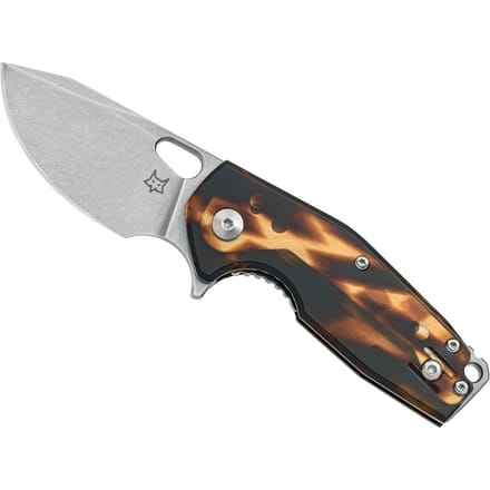 Fox Knives Suru Cellulose Acetate Brown – Compact EDC-vouwmes met M398 Lemmet