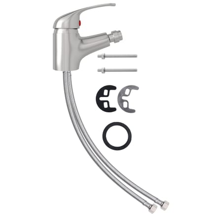 Robinet Mitigeur Bidet Salle de Bain Argent 13 x 12 cm