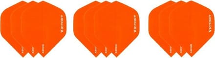 3 sets (9 stuks) Super Sterke Oranje Poly XS100 - flights - dartflights