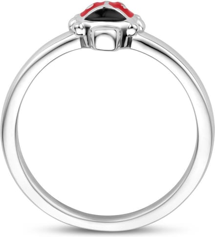 Gerhodineerd Zilver Ring Lieveheersbeestje 1338087
