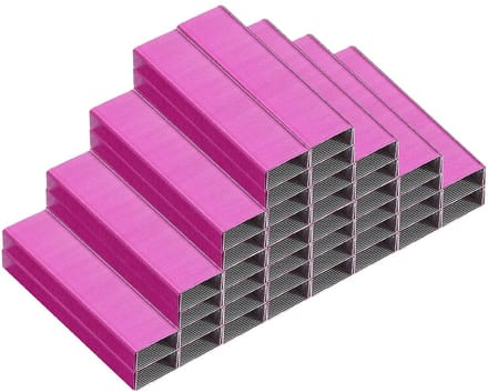 Standaard nietjes 26/6 Rozerood - Efficiënt Papierhechten voor Kantoor en Thuis