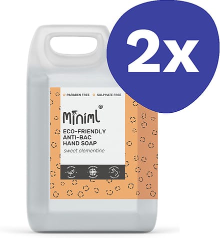 Miniml Anti-BacteriÃ«le Handzeep Zoete Clementine - 5L (2x 5L)