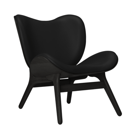 UMAGE A Conversation Piece fauteuil - eiken zwart - Leder Hope black