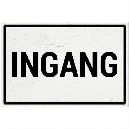 Ingang bord | Forex Re materiaal | 18 x 12 cm
