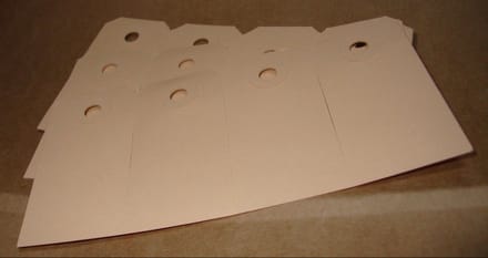 *** 100x Kartonnen Manilla Labels - 35x70mm - 100st - van Heble® ***
