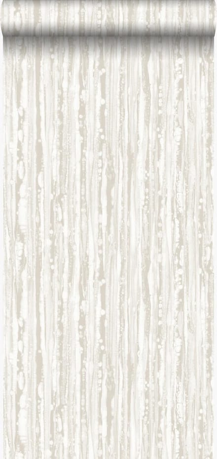 Origin Wallcoverings behang strepen gebroken wit - 53 cm x 10.05 m - 346639