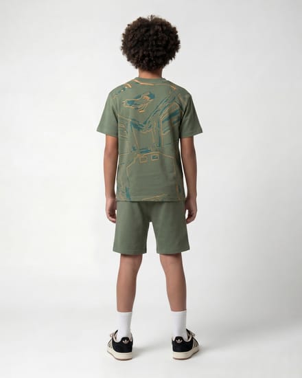 Black Bananas Kinderen Huge Sketch Twin Set, Mintgroen