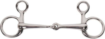 Pagony Baucher Enkel Gebroken Bit - Maat: 13,5 - Zilver - RVS