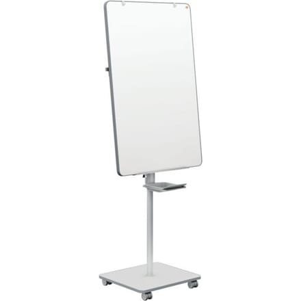 Nobo Move & Meet mobiele flip-over, verwijderbaar whiteboard, magnetisch, B 714 x D 1200 x H 453 mm, staal, wit