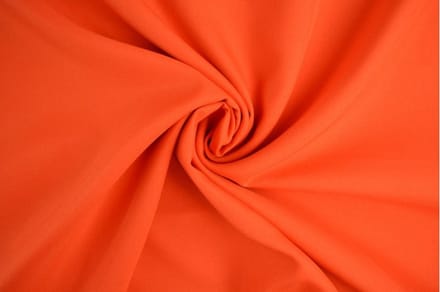 12 meter brandwerende stof - Fel oranje - 100% polyester