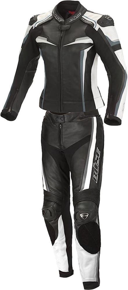 Büse Mille Dames Zwart Wit 2-Delig Motorpak - Racepak