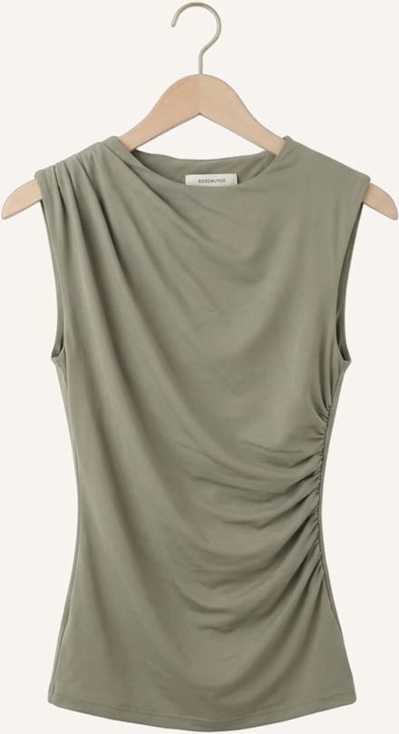 Rosemunde Billie Sl Drape Top Dames - Topjes - Olijf - Maat 44