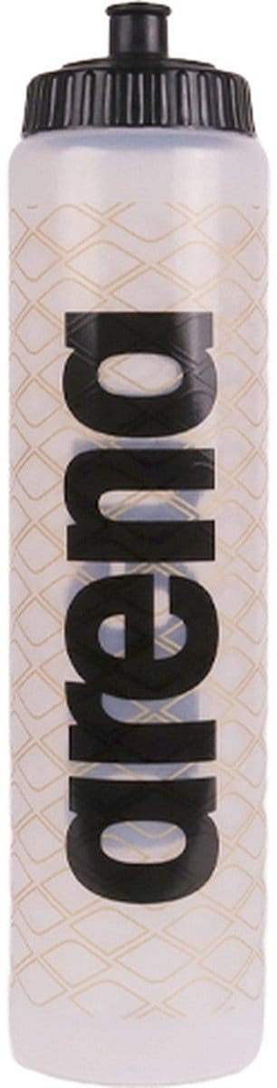 Arena Team Slim Water 1000Ml (1L) Drinkfles - Transparant / Zwart / Goud | Maat: UNI
