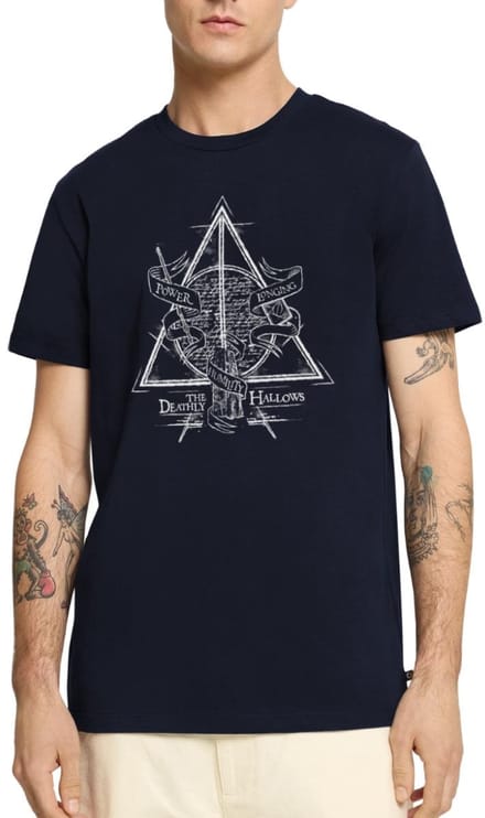 Harry Potter Deathly Hallows Premium T Shirt Heren