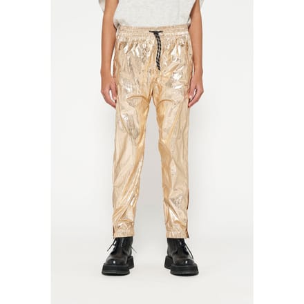 10DAYS Metallic Pants Rose Gold Maat: M | Straight Broeken Outlet | Dames | Goud