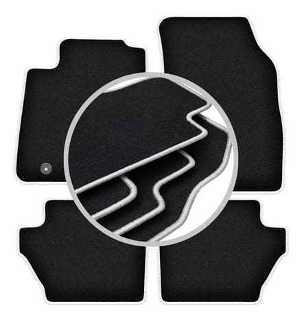 CARLUX-SILVER automatten voor: Ford Fiesta MK7 hatchback (2008-2011)