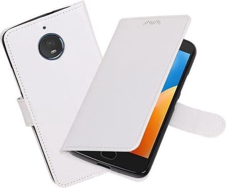 BestCases - Wit Portemonnee booktype hoesje Motorola Moto E4