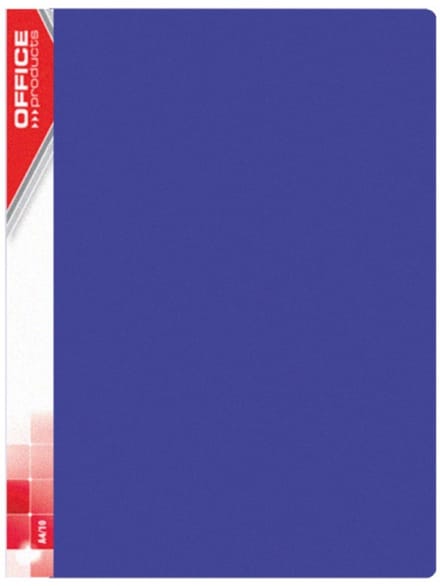 Offerte map A4, 30 insteekhoezen, blauw, 620 micron