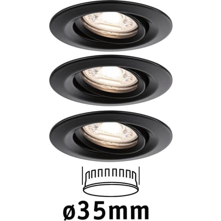 Paulmann Nova Mini Plus LED easydim 3 zwart