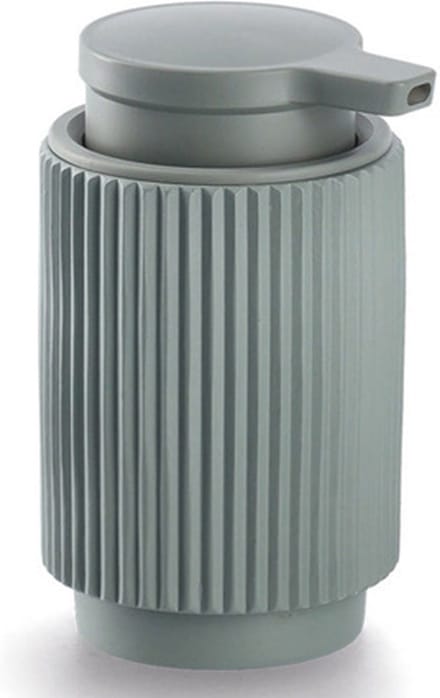 Zeller Zeeppompje/dispenser - keramiek - groen - kunststeen - 8 x 14 cm - 300 ml