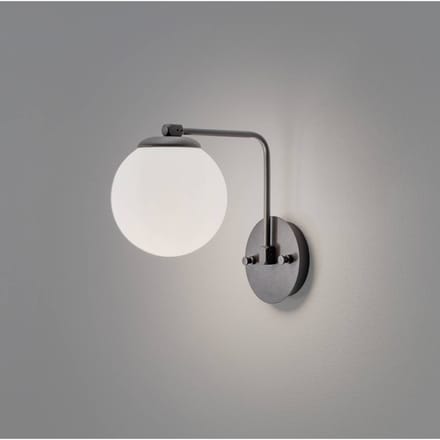 Opviq Wandlamp Daisy, zwart, glas, hoogte 22 cm, E27